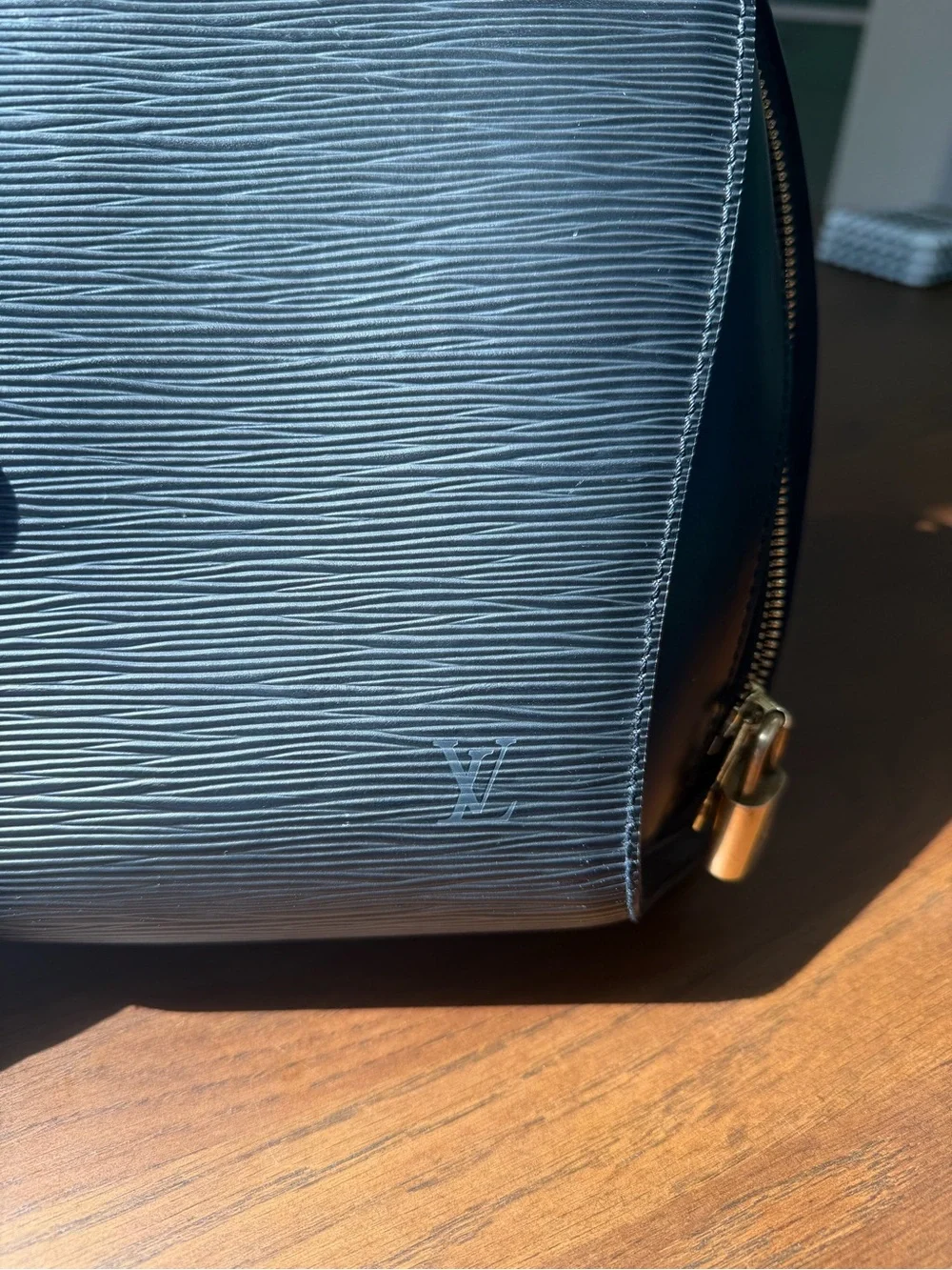 Vintage Louis Vuitton Black Epi Leather Backpack Mapillion with Gold Hardware
